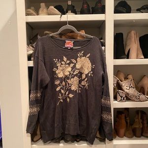 Johnny Was embroidered top